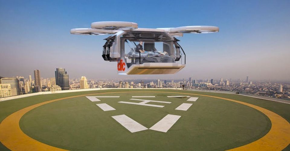 ambulance drone voor personen vervoer